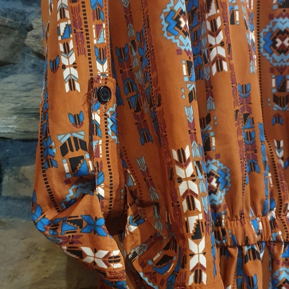 Size 2X Forever 21 geometric pattern playsuit - Picture 5 of 8